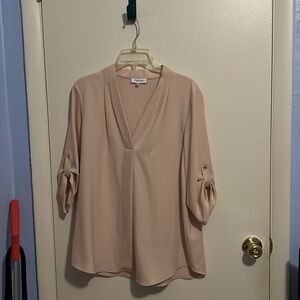 Calvin Klein L Pink 3/4 Sleeve/Long Sleeve Shirt